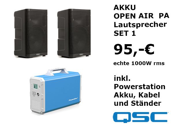 Soundboks 4 Quad-SET (4 x Soundboks 4, 8 Akkus, 4 Ständer inkl. ) für Rave im freien /// Musikanlage, PA-Boxen, Akku Box, Bluetooth Box /// Vermietung Rental Verleih Mieten in Berlin