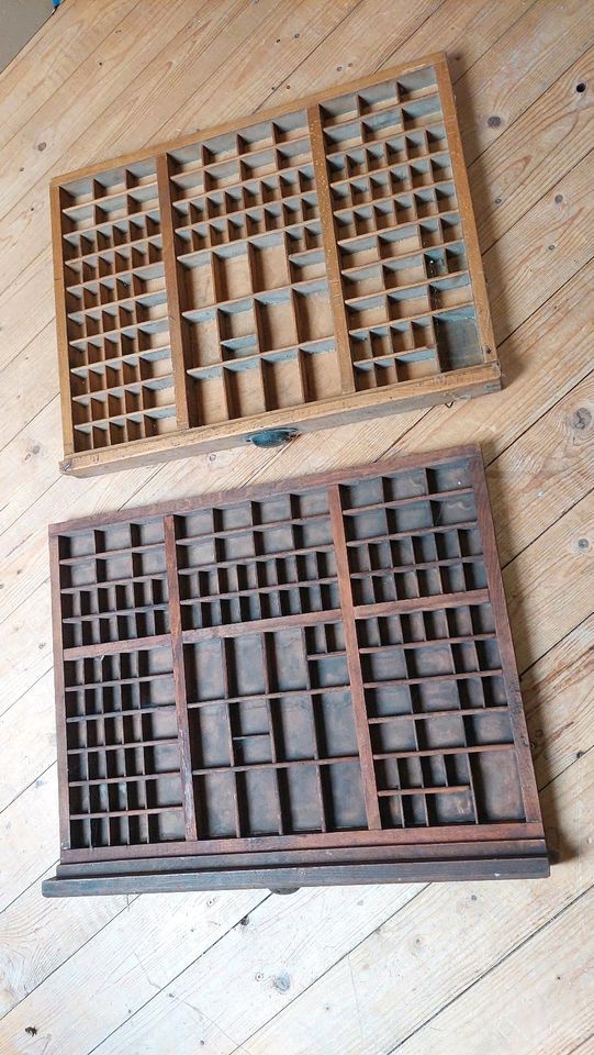 Setzkästen aus Druckerei,  2 Stück in Laatzen