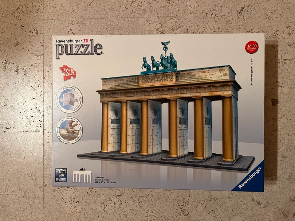 Ravensburger 3D Puzzle Brandenburger Tor Be324 Teile vollständig in Ottenhofen