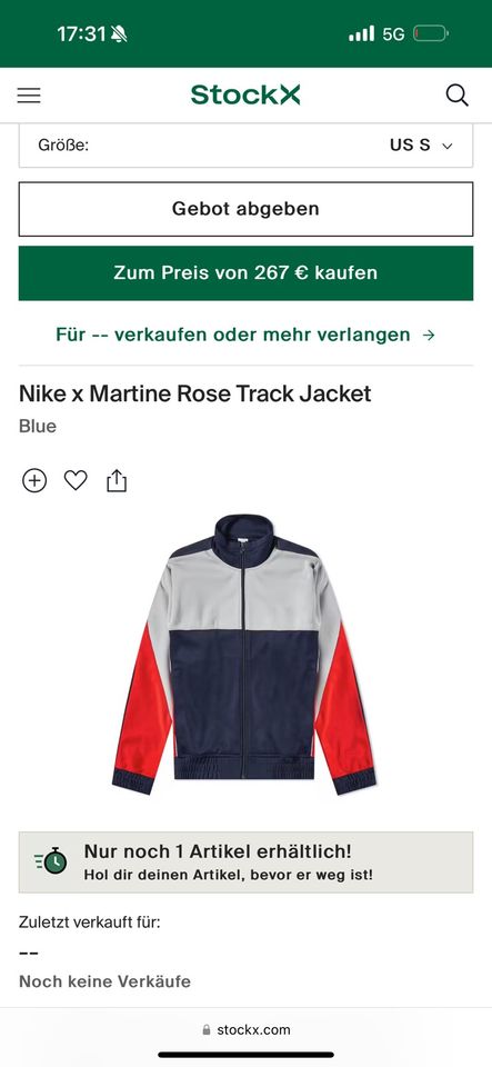 Seltene Nike Vintage Jacke in Düsseldorf