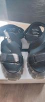 Chunky Sandalen von Bronx Gr. 41 schwarz echtes Leder mit Stoff Nordrhein-Westfalen - Rommerskirchen Vorschau