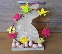 Osterdeko Hase aus Holz Ostern Deko Weidengeflecht Nordrhein-Westfalen - Geldern Vorschau