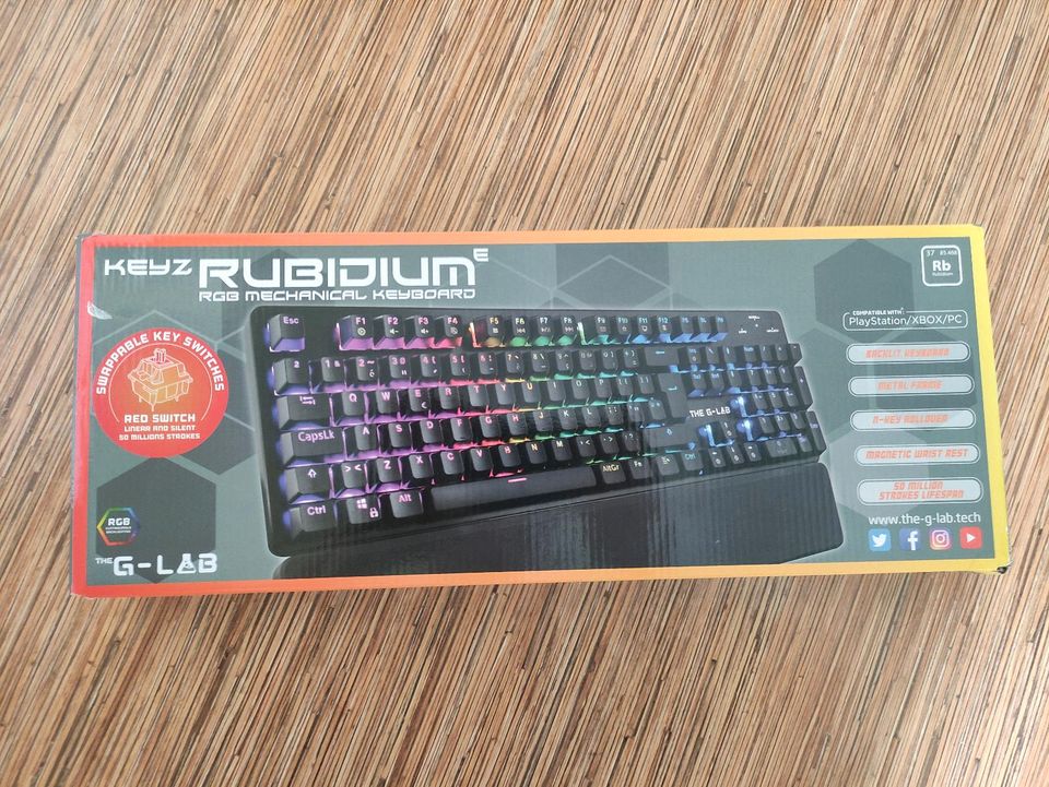 The G-Lab Keys Rubidium E - Mechanische Gaming Tastatur in Burkau
