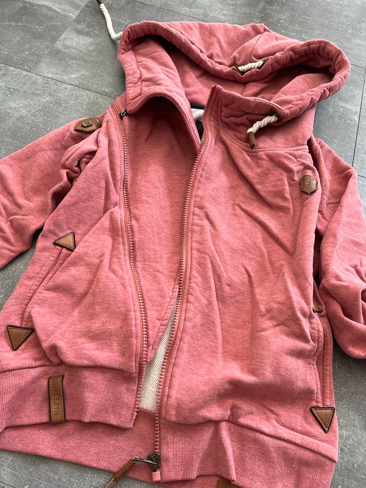 Naketano Hoodie Jacke Kapuzen altrosa Gr L top in Goslar