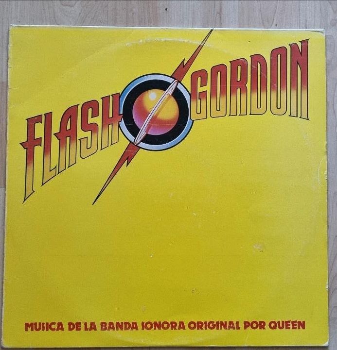 Queen LP Flash Gordon Spain Pressing Freddie Mercury in Stuttgart