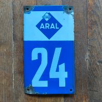 Aral Emailleschild Tankstelle Oldtimer Werkstatt 30er 50er Jahre Niedersachsen - Hechthausen Vorschau