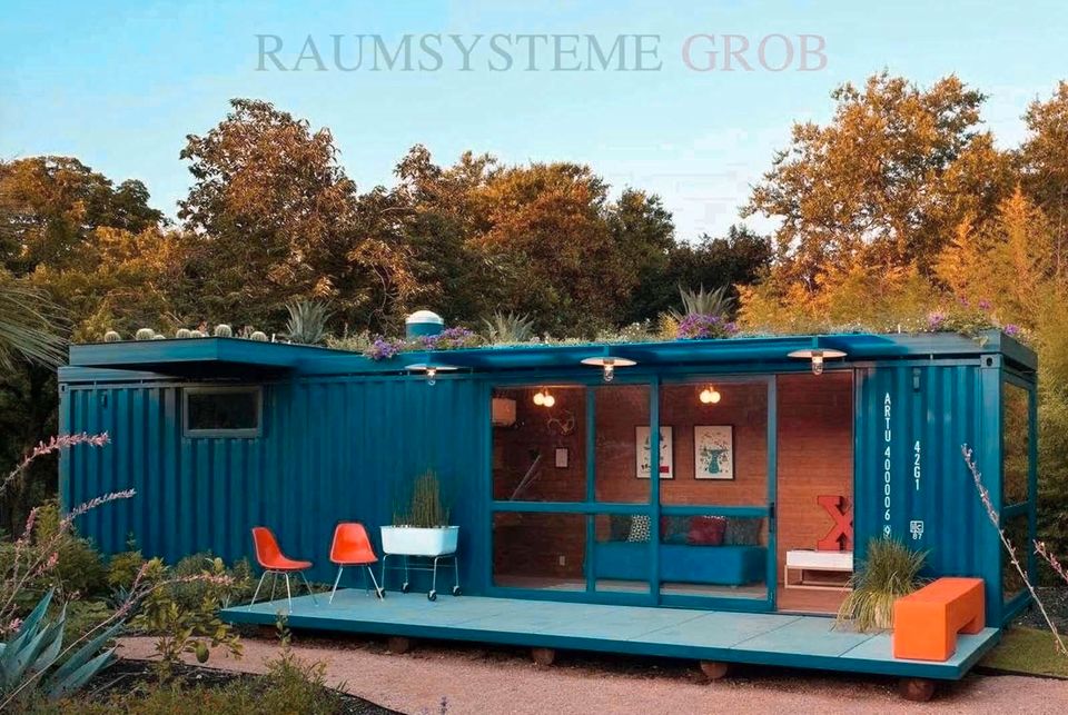 Gartencontainer verfügbar - Leben im Grünen - Für spezielle Anforderungen bieten wir maßgeschneiderte Containerlösungen! - Tiny House kaufen - Tiny House bauen lassen - Containerwohnung Wohncontainer in Saarbrücken