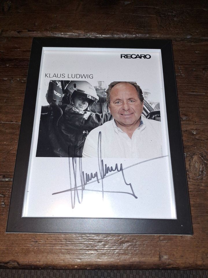 Ellen Lohr / Jochen Mass / Klaus Ludwig Autogramm im Rahmen in Landau in der Pfalz