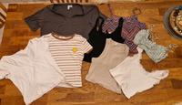 Bekleidungspaket 8 teilig Bauchfrei Top Shirt Oberteil H&M 36 S Hessen - Brensbach Vorschau