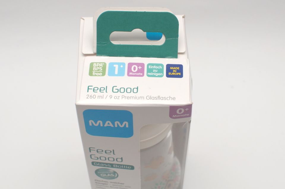 MAM Feel Good Baby Flasche aus Glas 260ml, 0+ in Nürnberg (Mittelfr)