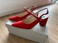 Neue Kiomi Lackleder Pumps rot Gr. 39 Slingback Nürnberg (Mittelfr) - Mitte Vorschau