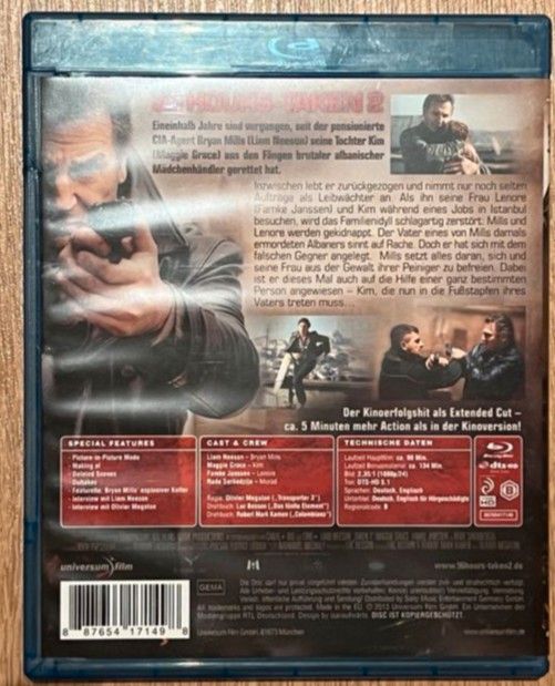 Blu-Ray 96 Hours-Taken 2 in Bienenbüttel