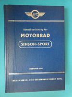 Betriebsanleitung für Simson Sport  1958  Top Zustand.   7/48 Sachsen - Meerane Vorschau