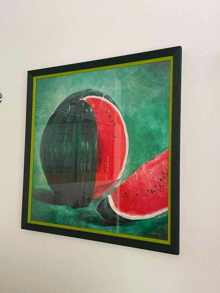 Kunstdruck Bild mit Nielsen Holz Bilderrahmen Melone 1x1 m in Braunschweig