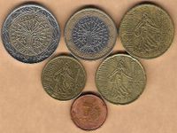 Frankreich 2 Euro, 1 Euro, 50 Cent, 20 Cent, 10 Cent, 1 Cent. Niedersachsen - Laatzen Vorschau