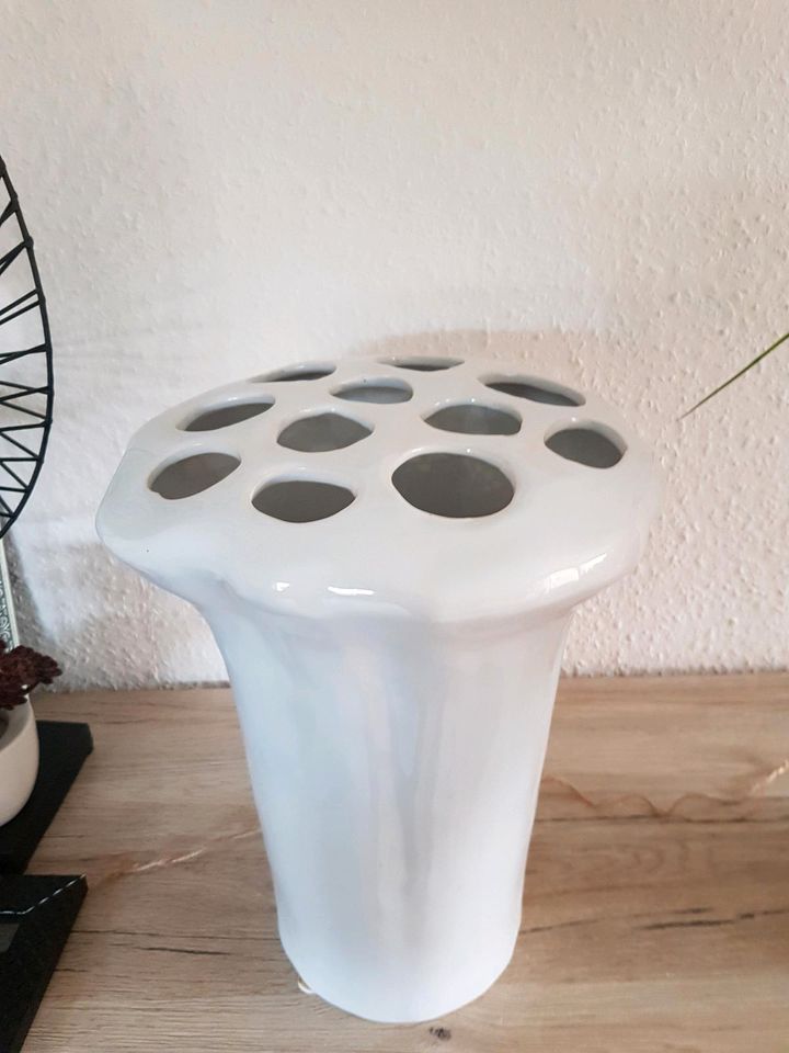 Gilde Vase Keramik XL Blumenvase in Goch