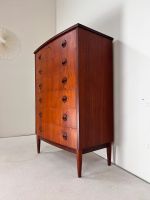 halbrunde gebogene Schubladen Kommode Wäschekommode Schlafzimmer Flurschrank dänisches Mid Century Design 60er Teak dunkles Holz Vintage Berlin - Mitte Vorschau