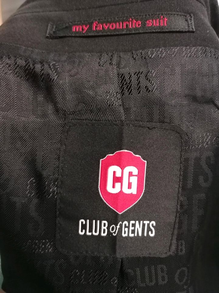 Sakko schwarz, Kammgarn, Fa. Club of Gents, slimfit, Größe 52 in Frechen