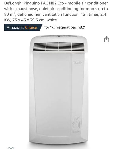 Delonghi mobile Klimaanlage pac N82 klimagerät neu & ovp! Weiss in  Nordrhein-Westfalen - Erftstadt | Weitere Haushaltsgeräte gebraucht kaufen  | eBay Kleinanzeigen ist jetzt Kleinanzeigen