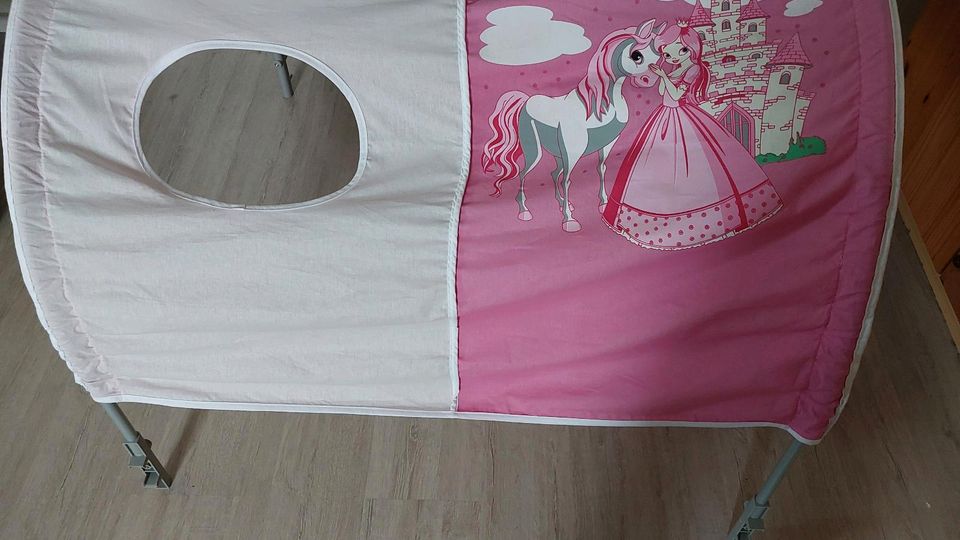 Tunnel für Kinderbett Zelt Baumwolle Prinzessin Hochbett Mädchen in Bergholz