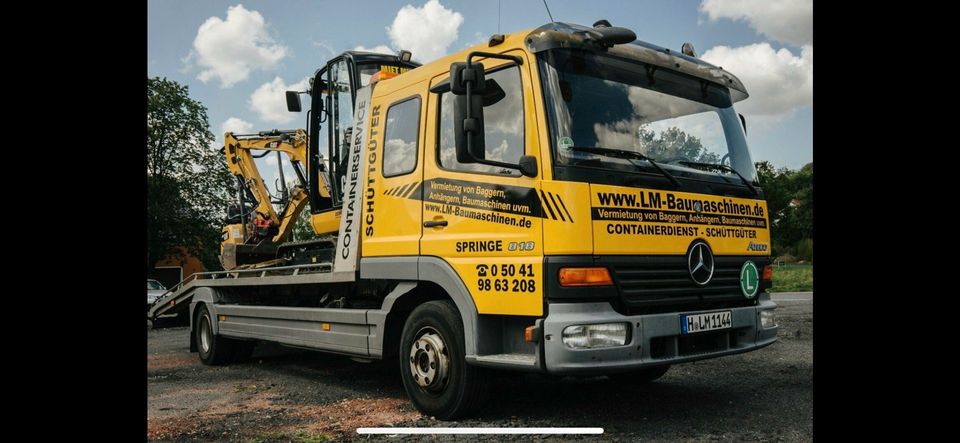 Transporte Abschleppdienst Auto + Baumaschinentransporte in Springe