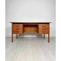 60er 70er Willy Sigh Teak Teakholz Schreibtisch Retro Danish Nordrhein-Westfalen - Wesseling Vorschau