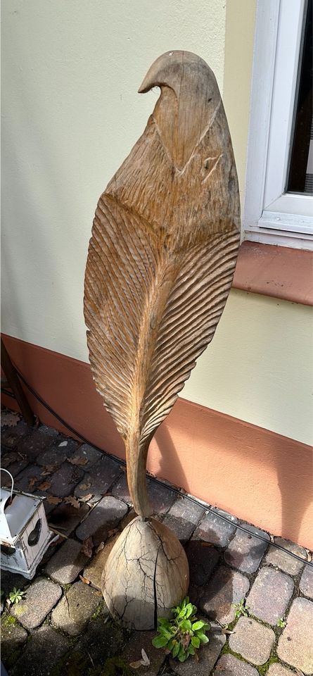 Holzdekoration freistehendes Blatt in Schönwalde-Glien