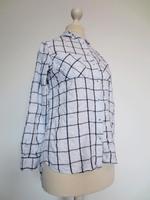 Bluse langarm 100 % Viskose in weiss/schwarz kariert von Yessica Hessen - Großenlüder Vorschau