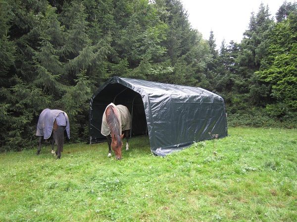 Rundbogenzelt Weidezelt 3,70 x 7,20m Weideunterstand Stallzelt wetterfest in Bielefeld