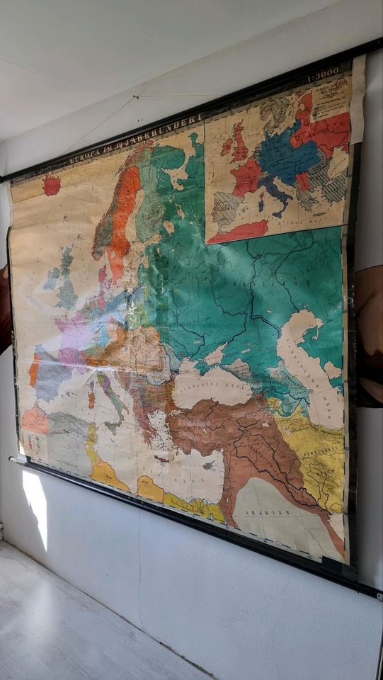 Schulkarte Europa im 19. Jahrhundert Wandkarte Wanddeko in Elmshorn