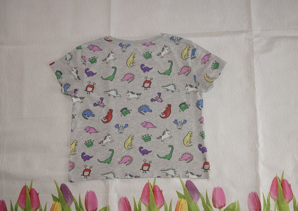 NEXT T-Shirt Shirt Dinos Dinosaurier Gr. 134 w neu Sommer in Neu Wulmstorf