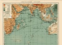 TOPOGRAPHIE - GEOGRAPHIE - INDISCHER OZEAN - KARTE - PLAN - 1902 Berlin - Mitte Vorschau