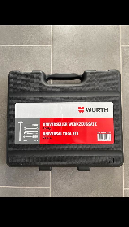 Würth Werkzeugkoffer Steckschlüssel Satz Set Profi 93tlg Qualität in Erfurt