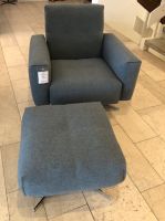 Sessel mit Hocker ROLF BENZ RB 50 Stoff Petrol UVP 5.752,- € Baden-Württemberg - Göppingen Vorschau