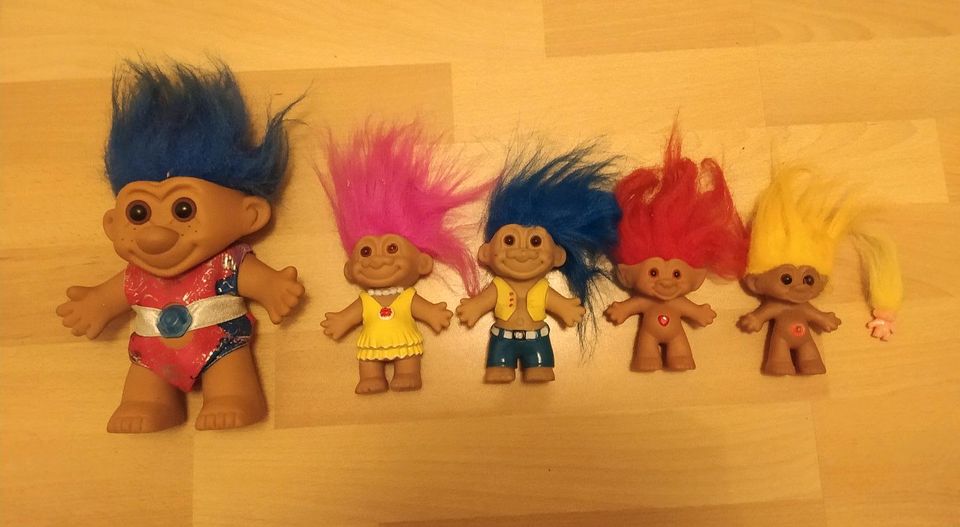 90er Vintage Retro alte Zauber-Trolls Trolle Troll Sammel-Figur in Hohenahr