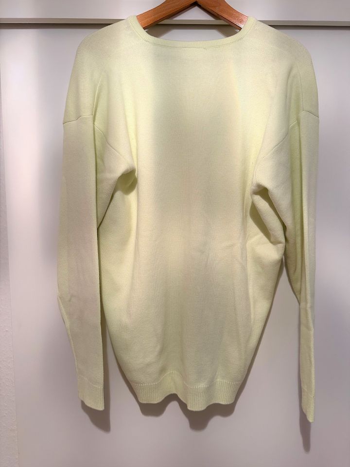LACOSTE Pullover Damen Größe 7 ≙ XXL 2XL Gelb Neuwertig in Wentorf