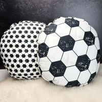 Baumwollstoff Webware Tinholt Fußball Muster - Meterware Saarland - Blieskastel Vorschau