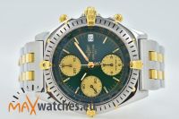 Breitling Chronomat Chronograph B13048 Green Dial Steel Gold Baden-Württemberg - Iffezheim Vorschau