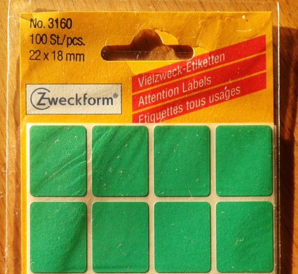 Avery Zweckform 3160 ` Vielzweck-Etiketten * 22x18 mm grün * OVP in Wildberg
