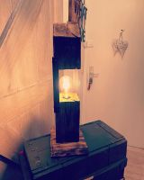 Upcycling Holzbalken Tischlampe Stehlampe Industrial Nordrhein-Westfalen - Gelsenkirchen Vorschau