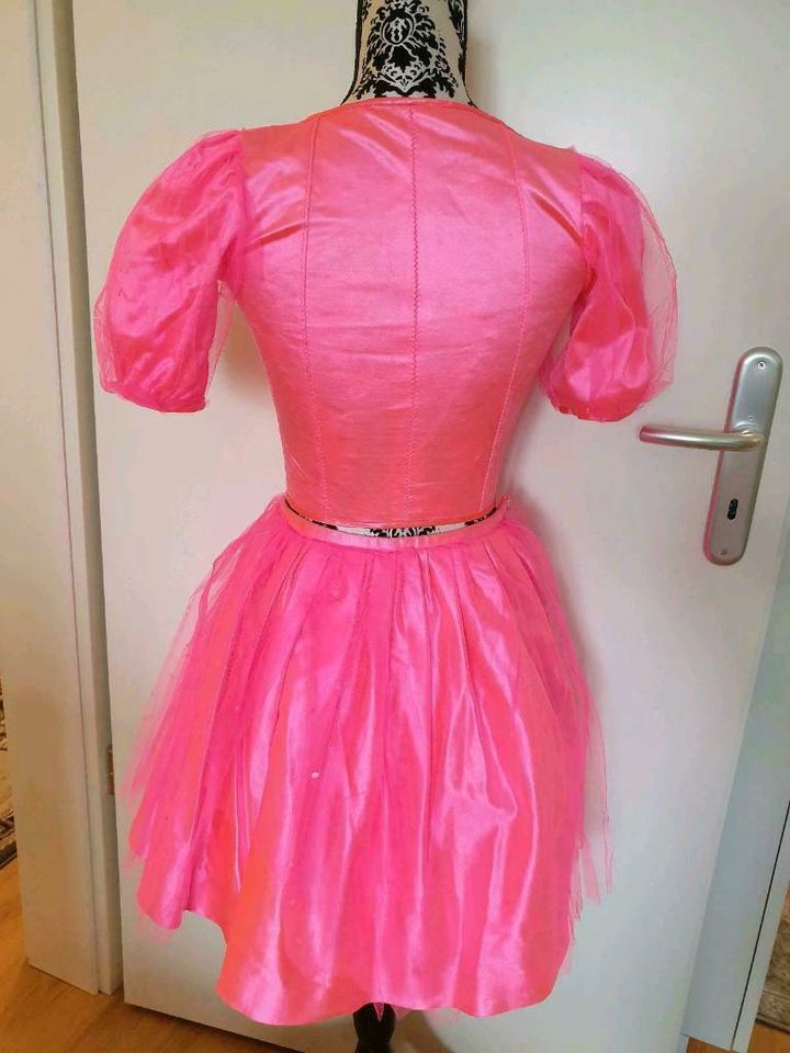 Barbie Karneval Fasching Kostüm Petticoat Rock pink Neon tütü S in Berlin