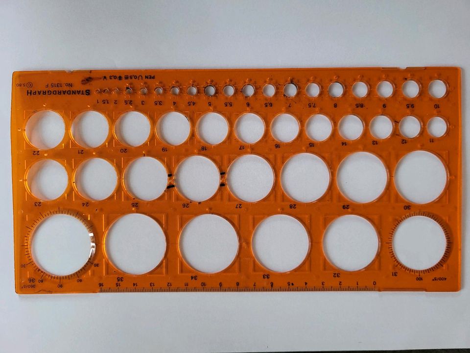 Standardgraph 1315F Zeichenschablone Kreisbogenschablone in Dreieich