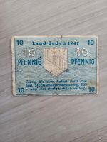 10 Pfennig Land Baden 1947 dachbodenfund Baden-Württemberg - Neulußheim Vorschau