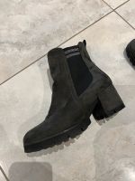 Nubuk Stiefelette Gr. 36 mit Reißverschluss dunkelgrau Baden-Württemberg - Markdorf Vorschau