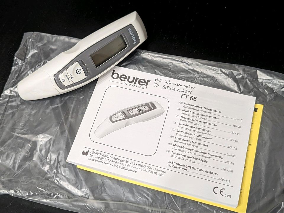 Thermometer für Ohr und Stirn, beurer medical FT 65 in Köln