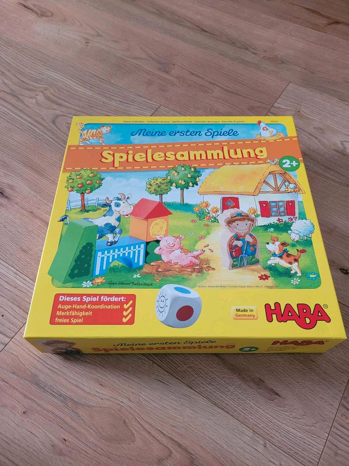 Neuwertig*Haba Spielesammlung, Meine ersten Spiele,Lernspiel,Holz in Blankensee