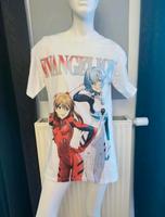 Bershka x Neon Genesis Evangelion T-Shirt Weiß Gr. XS Bayern - Heroldsberg Vorschau