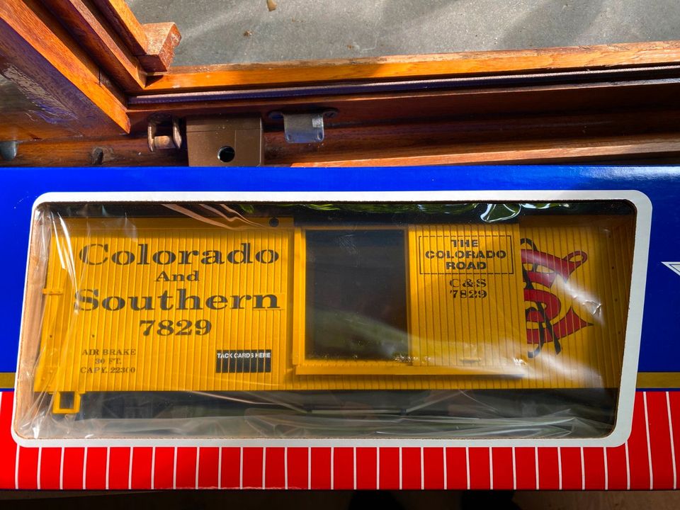 USA Trains R-19010 Colorado & Southern Wood Box Car Spur G OVP in Aachen