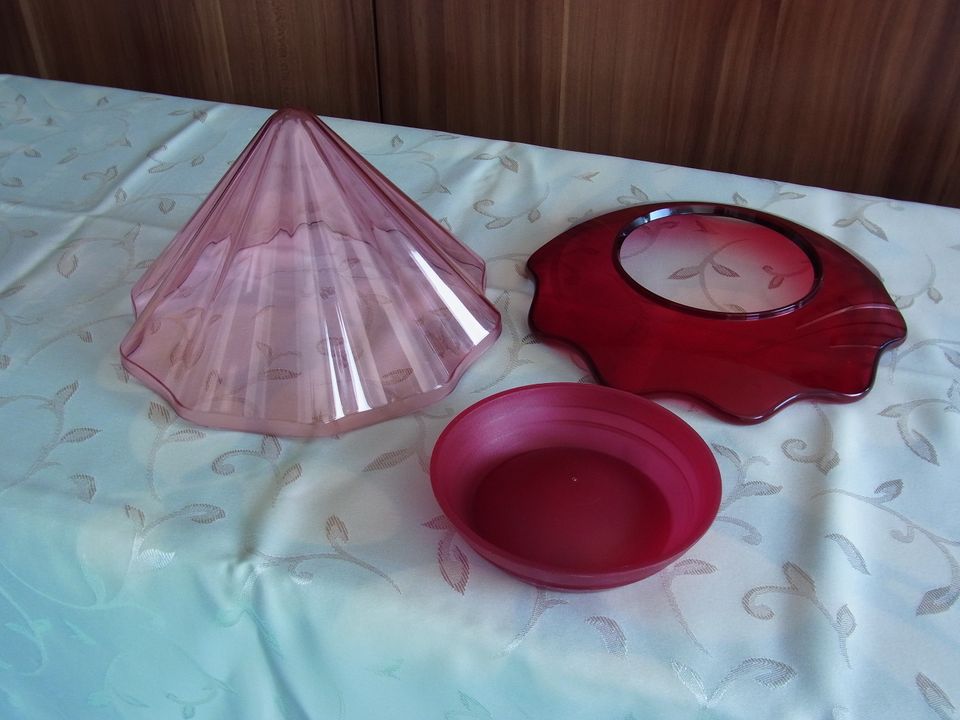 Tupperware Eleganzia Bonboniere rot in Westergellersen