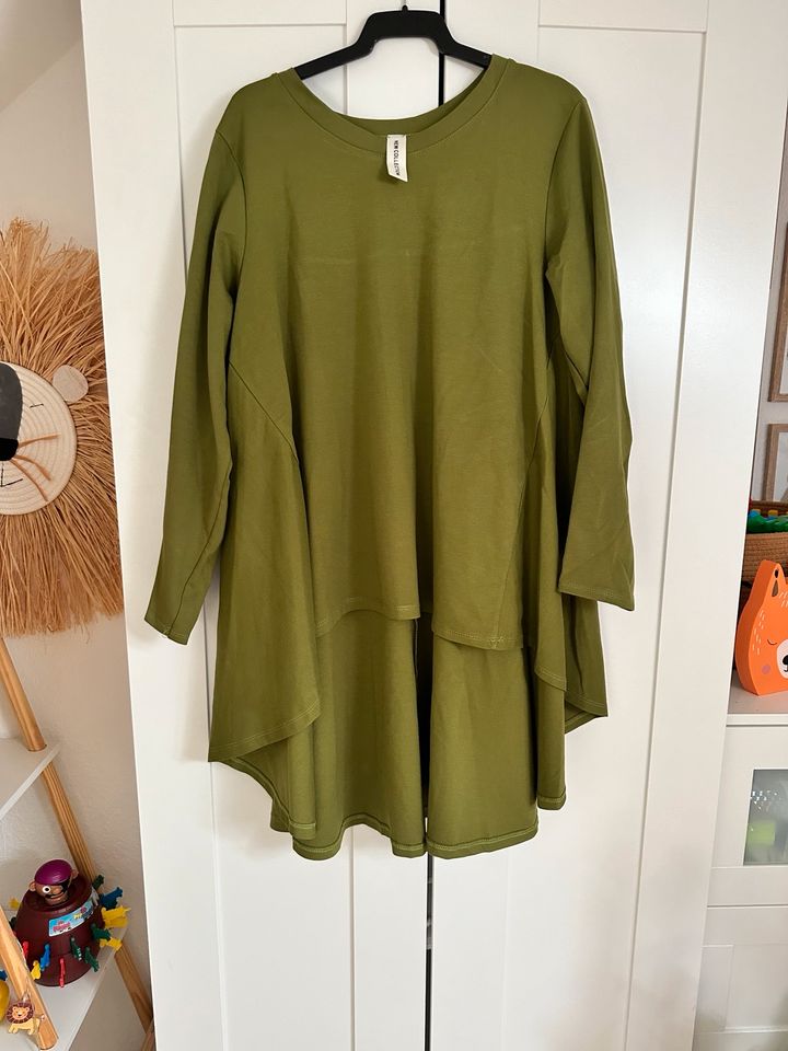 Asymmetrische Bluse Grün Einheitsgroße Sweatshirt in Köln